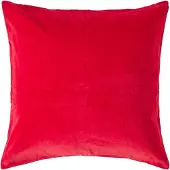 Homescapes Rood Fluwelen Kussenhoes 60 x 60 cm