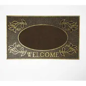 Homescapes antislipdeurmat “Welcome” 45 x 75 cm, goudbruin
