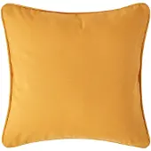 Homescapes Mosterdgeel katoenen kussenhoes 60 x 60 cm