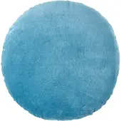 Homescapes fluwelen kussen, 40 cm rond, hemelsblauw