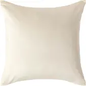 Homescapes Biologisch Kussensloop 40x40 cm – Crème – 100% Egyptisch Katoen Satijn – Draaddichtheid 400