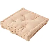 Homescapes zitkussen effen beige 50 x 50 cm