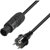 Adam hall 8101TCON0150 Apparaat (koud) Aansluitkabel Zwart 1.5 m IP65