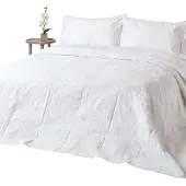Homescapes Witte Matelassé Sprei, 180 x 260 cm