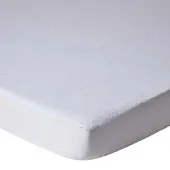 Homescapes - Set van 2 badstof matrasbeschermers babybed - waterdicht - 60x120 cm