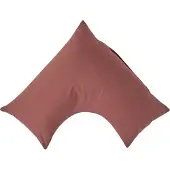 Homescapes Percale Katoen V-Kussensloop - Chocoladebruin - 100% Egyptisch Katoen - 200TC - 38 x 76 cm