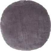 Homescapes fluwelen kussen, 40 cm rond, antraciet