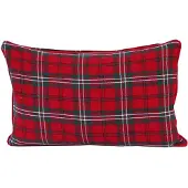 Homescapes Edward Rode Tartan Kussenhoes 30x50cm