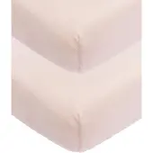 Meyco Hoeslaken Babybedje Soft Pink 2-pack 60x120
