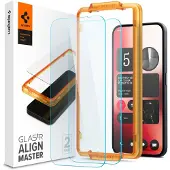 Spigen GLAStR EZ Fit Screenprotector 2 Pack + Applicator voor de Nothing Phone (2a) / (2a) Plus