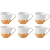 Villeroy & Boch Espressokop Fleur Soleil 70ml (6 delig)