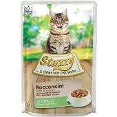 Stuzzy Kat Volwassen Kalfsvlees Natvoer Treats - 24 Zakjes van 85g