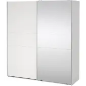 Ebuy24 Como schuifdeurkast 2 deuren 180x200cm wit.