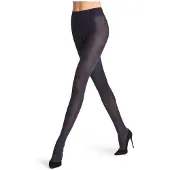 Falke Dovetail eenkleurig materiaal half ondoorzichtig 50 DEN panty dames blauw - maat M