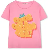 Billieblush T-shirt roze Meisjes Polyester Ronde hals Printopdruk - maat 104