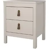 Ebuy24 Madrid nachtkastje 2 lades cashmere.