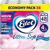 Edet Ultra zacht toiletpapier - 4-laags - 48 rollen