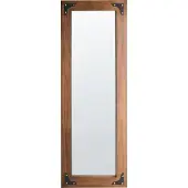 Beliani BLOSVILLE - Wandspiegel - Bruin - Hout