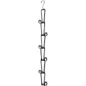 Yamazaki Home Kettingschakel Tashouder - Opbergkast Hangende Organizer Rek Staal One Size Zwart