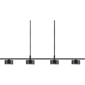 Nordlux 4-lichts hanglamp Clyde zwart design