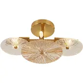 Searchlight Plafondlamp Wagon Wheel goud