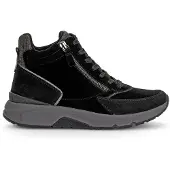 Gabor Rollingsoft Veterboots zwart Suede Maat 7,5
