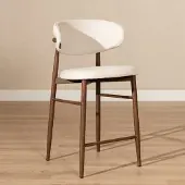 Livin24 Barkruk Lara linnen off white 70 cm