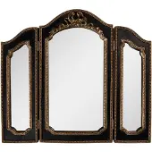 Clayre & Eef Spiegel 38x2x34 cm Zwart Kunststof