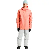 Burton - Ski jassen - M Reserve 2L Jacket Sunrise Coral voor Heren van Gerecycled Polyester - Maat M - Roze