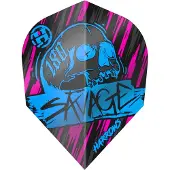 Harrows Savage Aqua Pink NO6 - Dart Flights