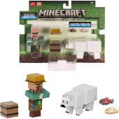 Mattel Fisherman and Polar Bear Figures