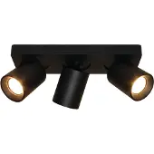 Artdelight 3 Lichts Opbouwspot Megano Zwart