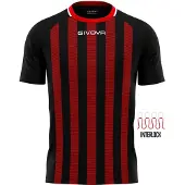 Givova Sportshirt Rugby Blauw-rood Rood - L
