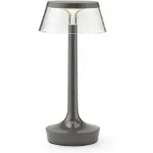 Flos Design tafellamp Bon jour unplugged, dimbaar, alu / grijs / zink, Hal, Kunststof, Design, tafellamp
