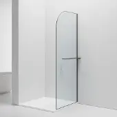 SaniGoods Arcana inloopdouche met handdoekhouder verouderd ijzer 100x200cm