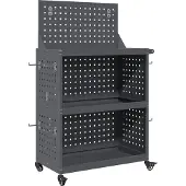 vidaXL Gereedschapswagen Antraciet 65 x 35 x 111 cm Koudgewalst staal