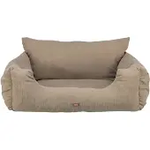 Trixie autostoel dubbel taupe - 80x60x35 cm - Hondensnacks