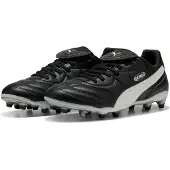 Puma King Liga Gras / Kunstgras Voetbalschoenen (MG) Zwart Wit Zilver
