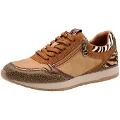 Tamaris Sneakers laag bruin / cognac / lila / wit