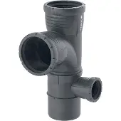 Geberit Silent-Pro Gecombineerd bochthoekstuk 87,5° rechts, DN 90 / 90 / 50, 393.462.14.1
