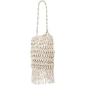 French Connection Macrame Bag Ecru Maat: OS | Schoudertassen Outlet | Dames | Bruin