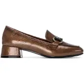Carmela Dames Leren mucassins 162539 bruin (36), Leer, 3 tot 5 cm, Geen, Casual 16253902-TAUPE