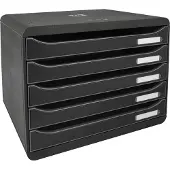 Exacompta Big-Box Ladeblok Zwart A4+ 43 mm PS (Polystyreen) 35,5 x 27 x 27,1 cm