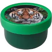 Mepal Fruitbox Campus - 300 ml - Inclusief fruitvorkje - Sluit goed af - Snackdoosje - Wild tiger