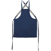 Dutchdeluxes Schort Dutchdeluxes Suspender Serie Apron Dark Blue