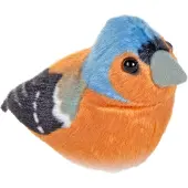 Wild republic Vogelknuffel Met Geluid – Vink | | Partner van Vogelbescherming Nederland | Knuffel vogel met natuurgetrouw geluid | Cadeau voor kinderen