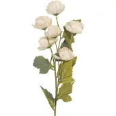 Clayre & Eef Kunstbloem 10x10x63 cm Wit Kunststof