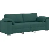 vidaXL 3-Zits Sofa Donkergroen 220 cm Stof