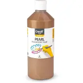 Creall parelmoerverf bruin 500 ml - creatieve knutselverf voor kinderen.