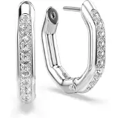 Swarovski Oorbel 'Dextera' zilver / transparant